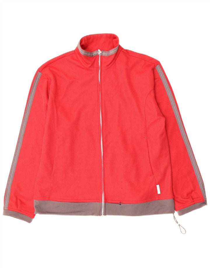 Diadora Damen-Trainingsanzug-Oberteil in Übergröße, Gr. 10, Größe S, Rot, Farbblock