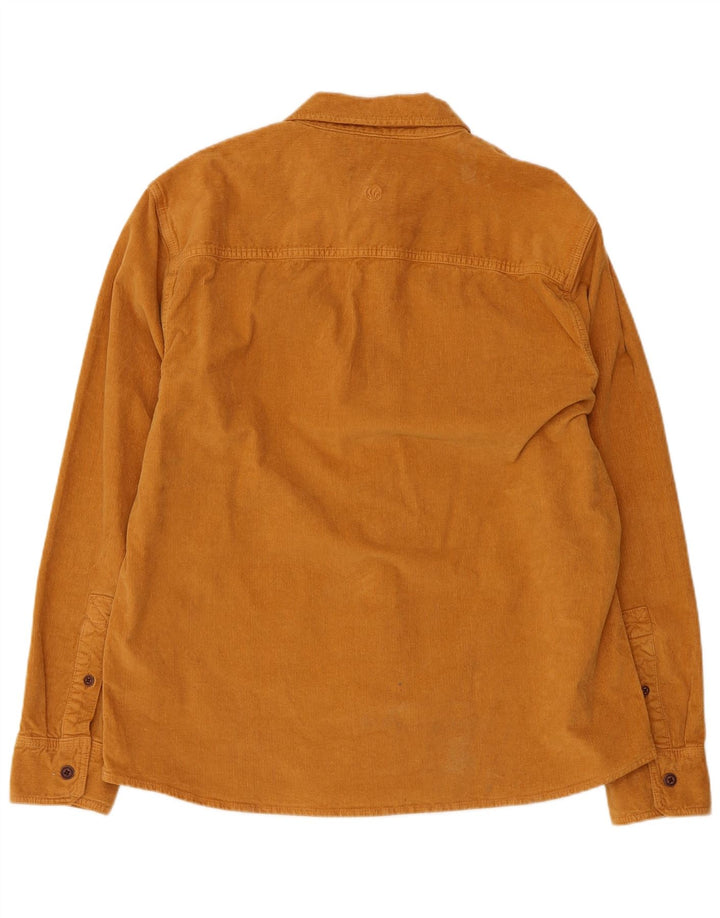 FAT FACE Herren-Cordhemd, groß, beige Baumwolle