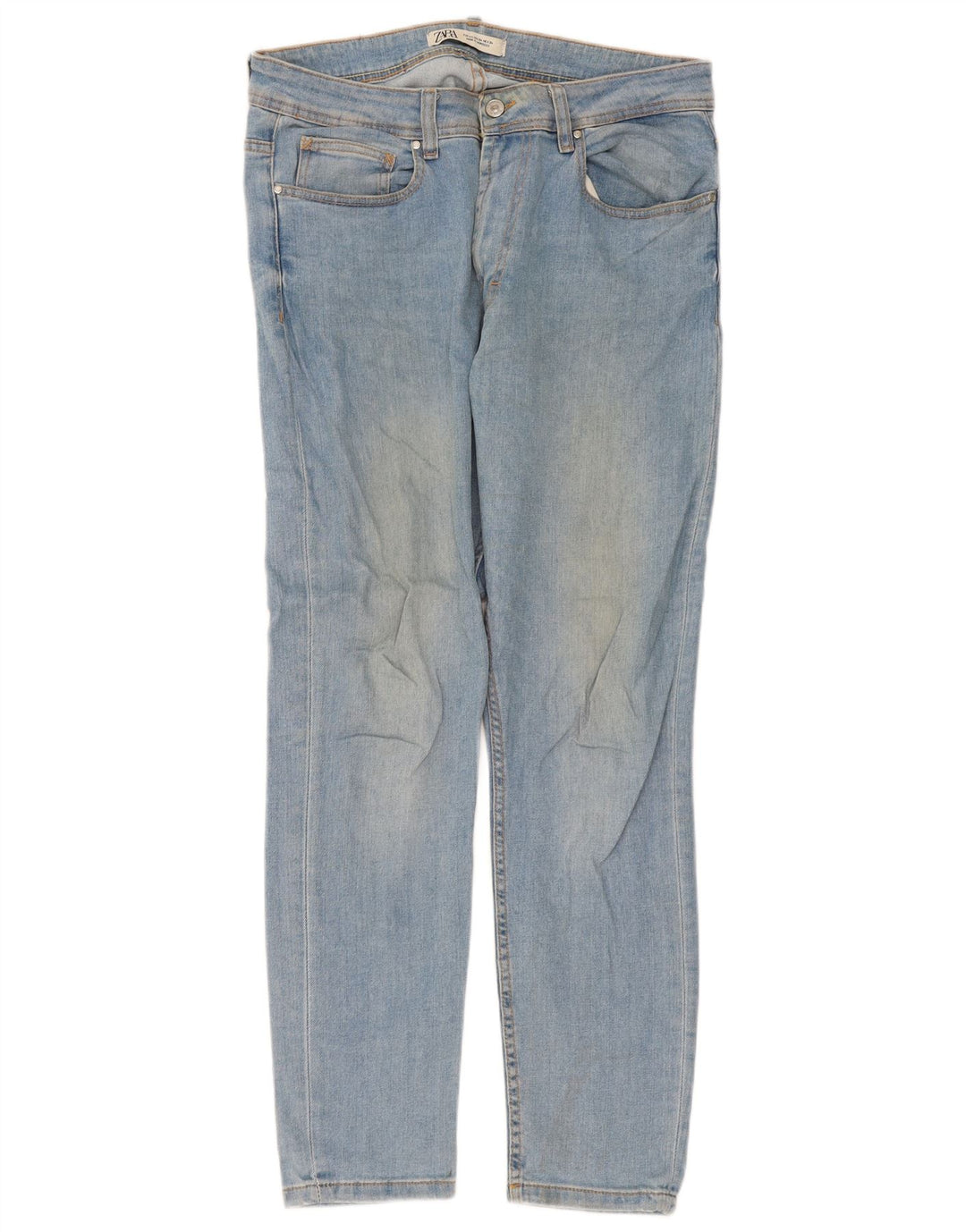 Zara Herren Slim Jeans EU 44 Large W34 L30 Blaue Baumwolle