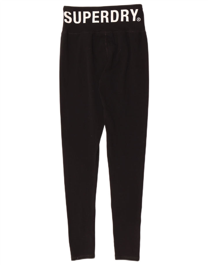 Superdry Damen-Leggings mit Grafik, Größe S, Größe S, Schwarz, Baumwolle