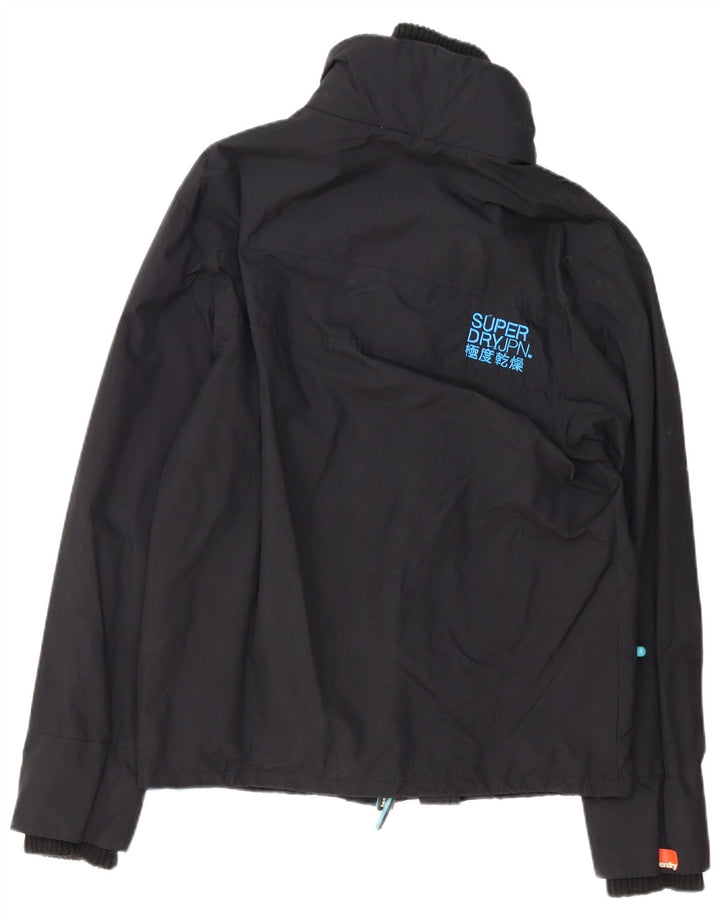 Superdry Herren The Windcheater Windjacke UK 40 Large Schwarz Nylon