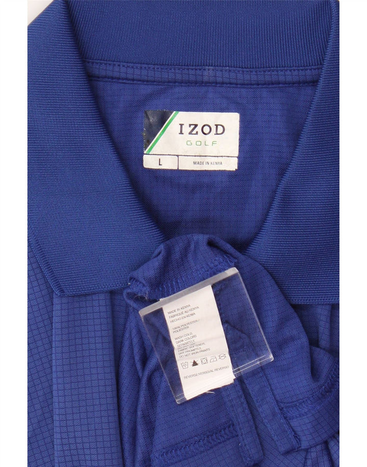 Izod Herren-Poloshirt, groß, blau, Polyester