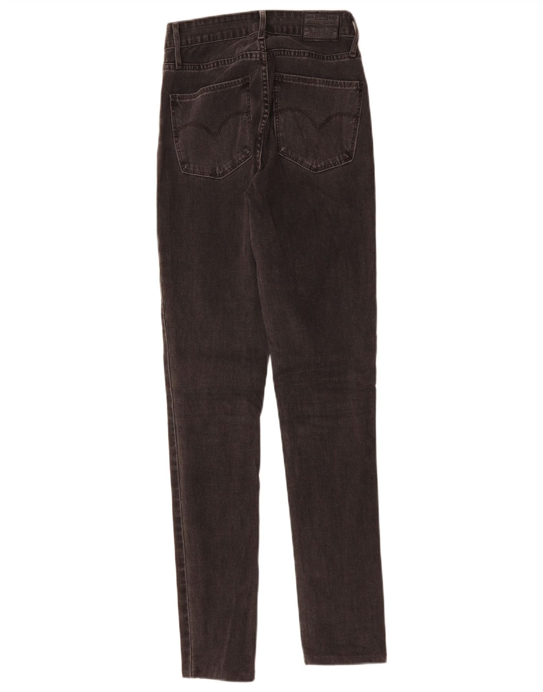 LEVI'S Damen 721 High Rise Skinny Jeans W26 L30 Graue Baumwolle