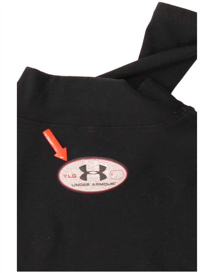 Under Armour Mädchen-Top, langärmelig, 11–12 Jahre, Größe L, Schwarz