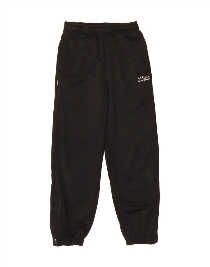 UMBRO Boys Tracksuit Trousers Joggers 9-10 Years Black Polyester Vintage Umbro and Second-Hand Umbro from Messina Hembry 