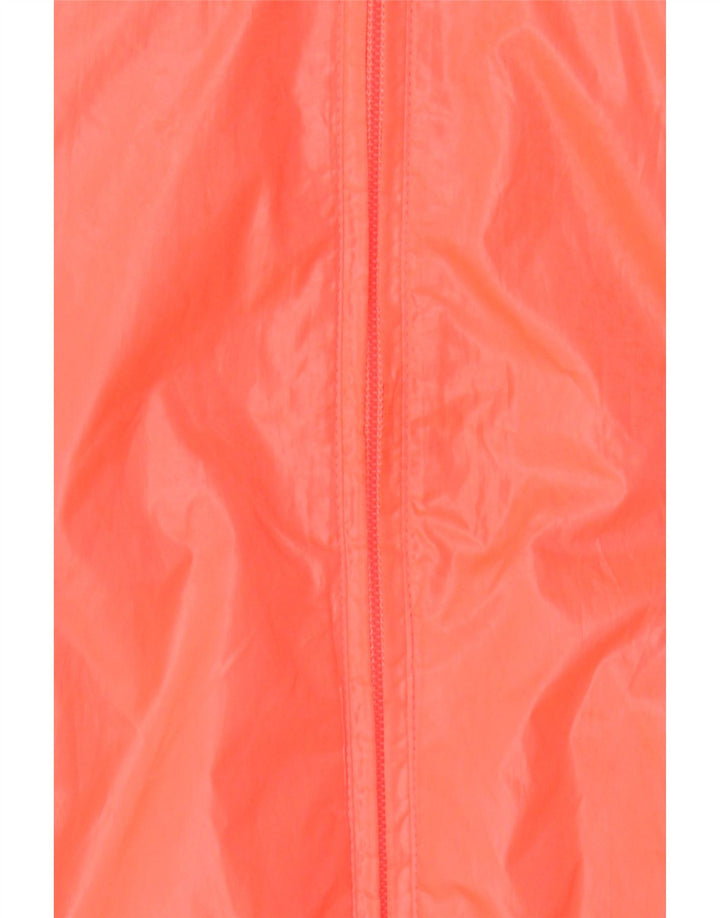 BENETTON Girls Hooded Rain Jacket 10-11 Years XL Orange Polyester Vintage Benetton and Second-Hand Benetton from Messina Hembry 
