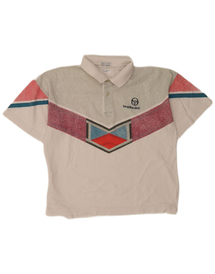 Sergio Tacchini Herren-Poloshirt, mittelgroß, mehrfarbig, Farbblock