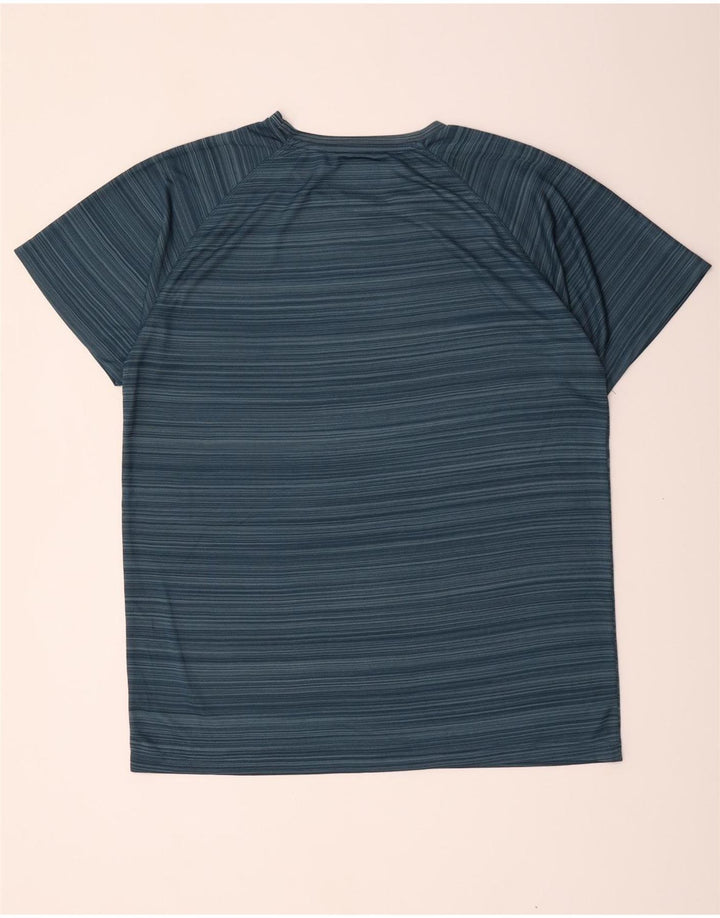 Mountain Warehouse Herren-T-Shirt-Oberteil XL, blau gestreift