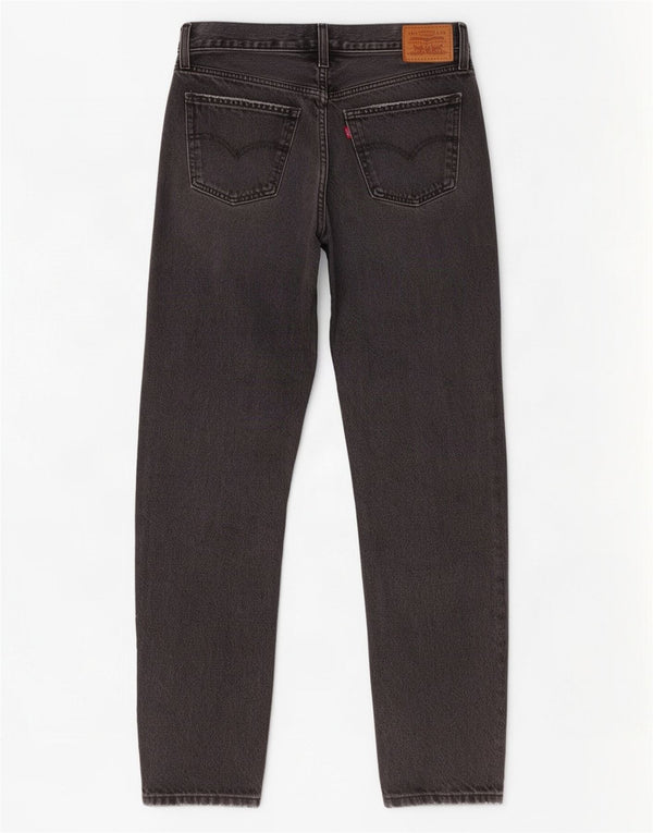 Levi's Damen Middy Straight Jeans W29 L31 Graue Baumwolle