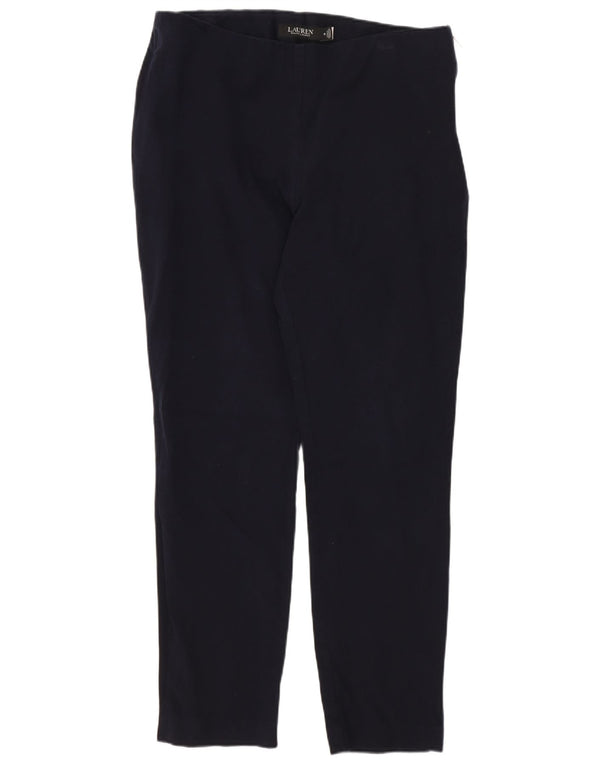 Ralph Lauren Damen Crop Leggings US 10 Large Marineblaue Baumwolle