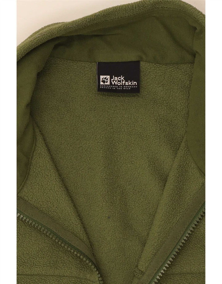 Jack Wolfskin Herren Liner Fleecejacke UK 38 Mittelgrünes Polyester