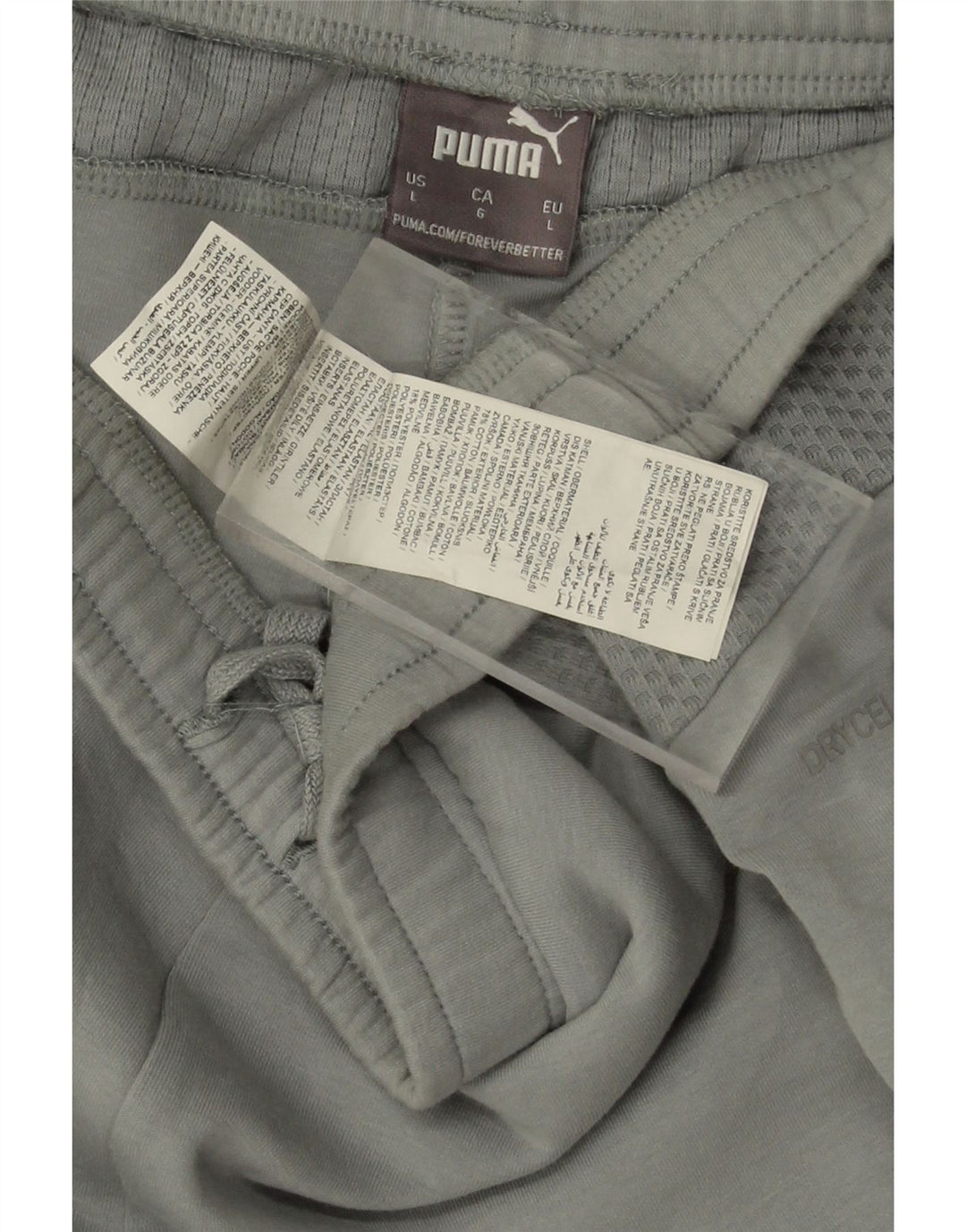 PUMA Herren Manchester City Trainingshose, Größe L, Grau, Baumwolle