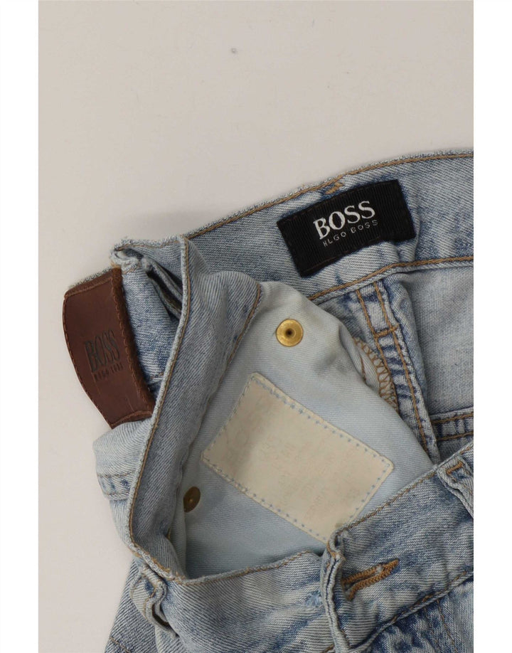 Hugo Boss Herren Jeansshorts W35 Large Blau