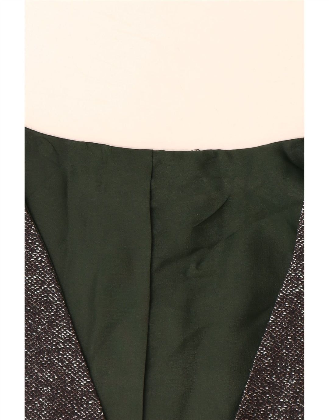 VINTAGE Damen Weste UK 12 Mittelgrau meliert