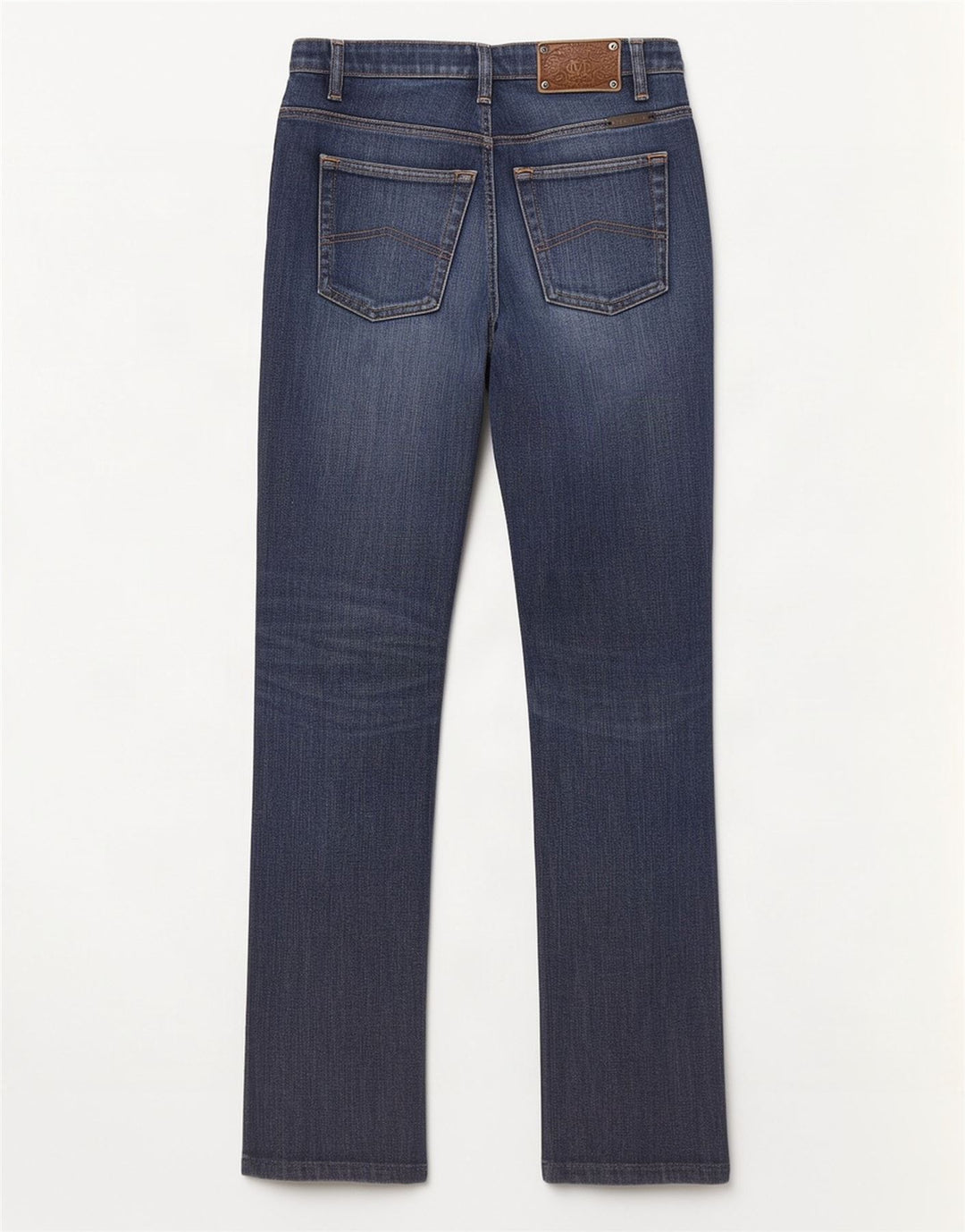 Marlboro Classics Damen Distressed Straight Jeans W28 L29 Marineblau
