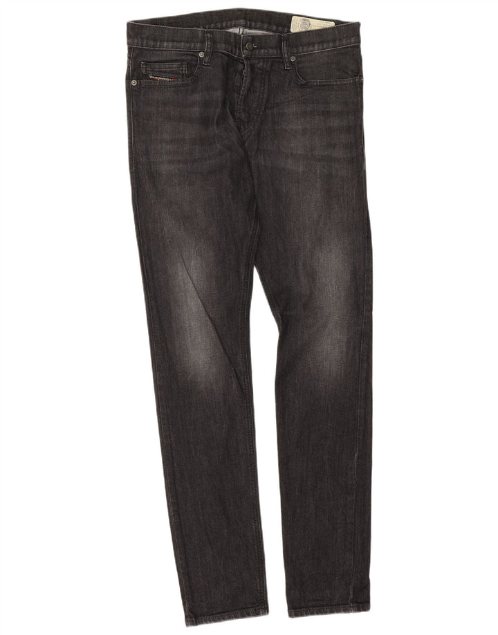 Diesel Herren D-Luster Slim Jeans W30 L32 Schwarze Baumwolle