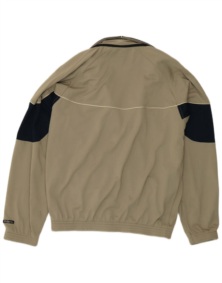 Champion Herren-Trainingsanzug-Oberjacke, mittleres Khaki, Farbblock-Polyester
