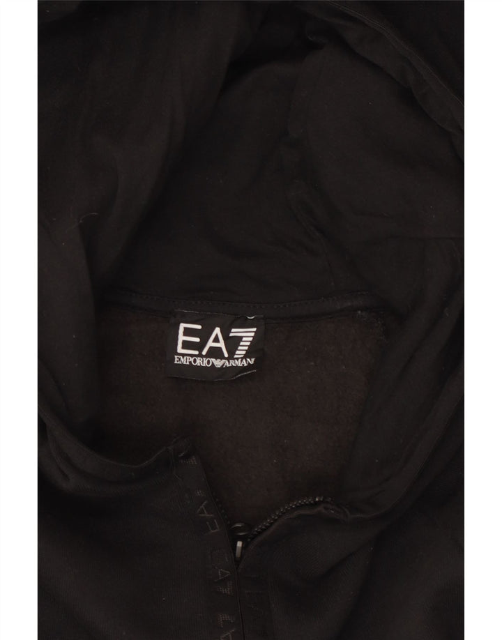 Emporio Armani Herren Graphic Hoodie Pullover Medium Schwarz