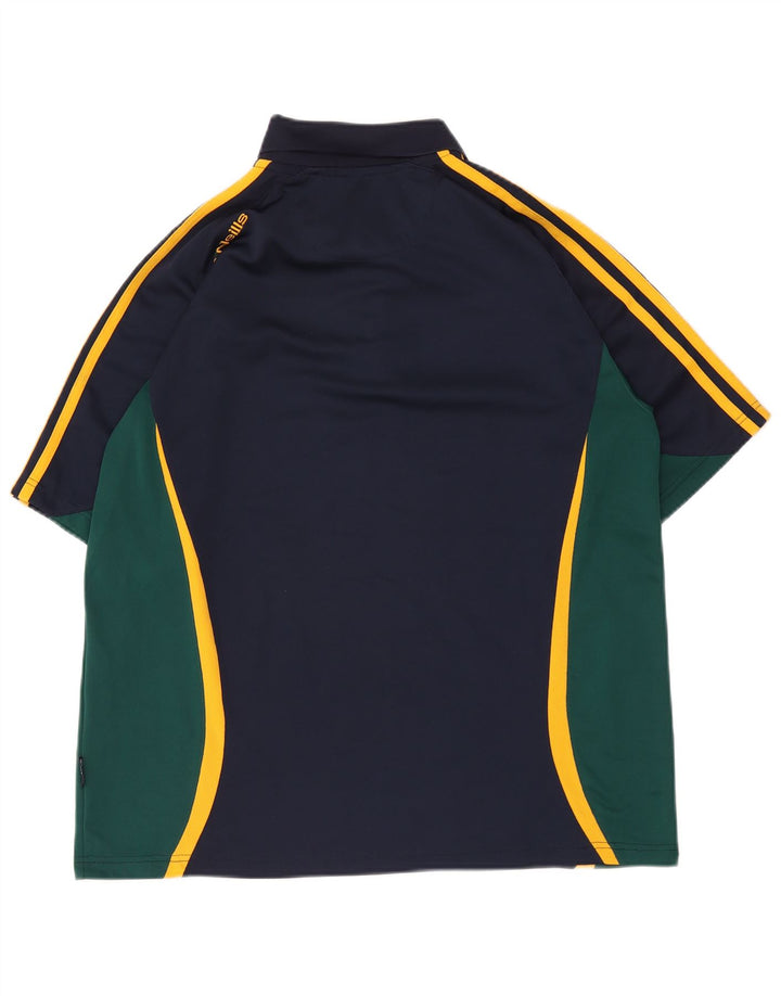 O'Neills Herren-Poloshirt XL, Marineblau, Farbblock-Polyester