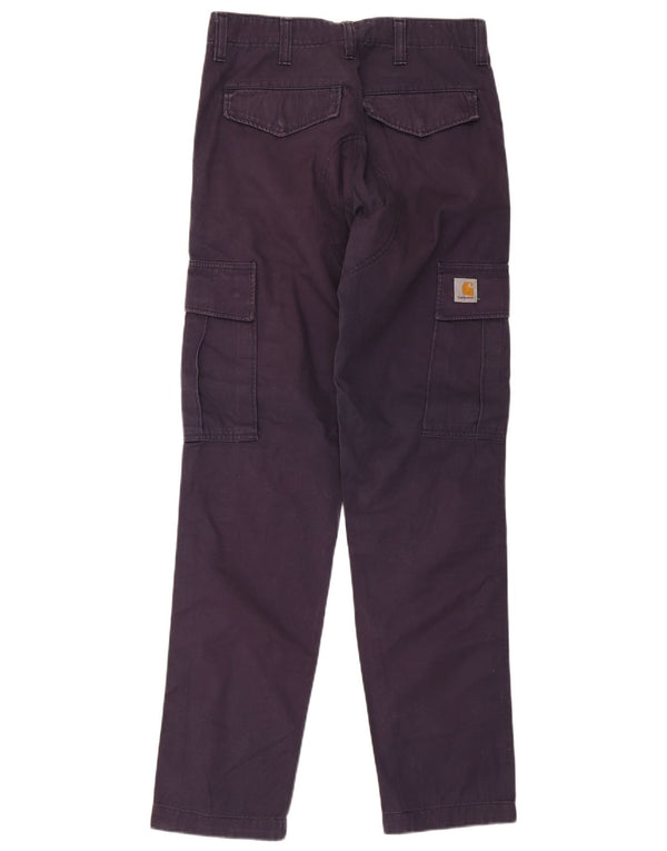 Carhartt Mens Cargo Trousers W31 L32 Black Cotton