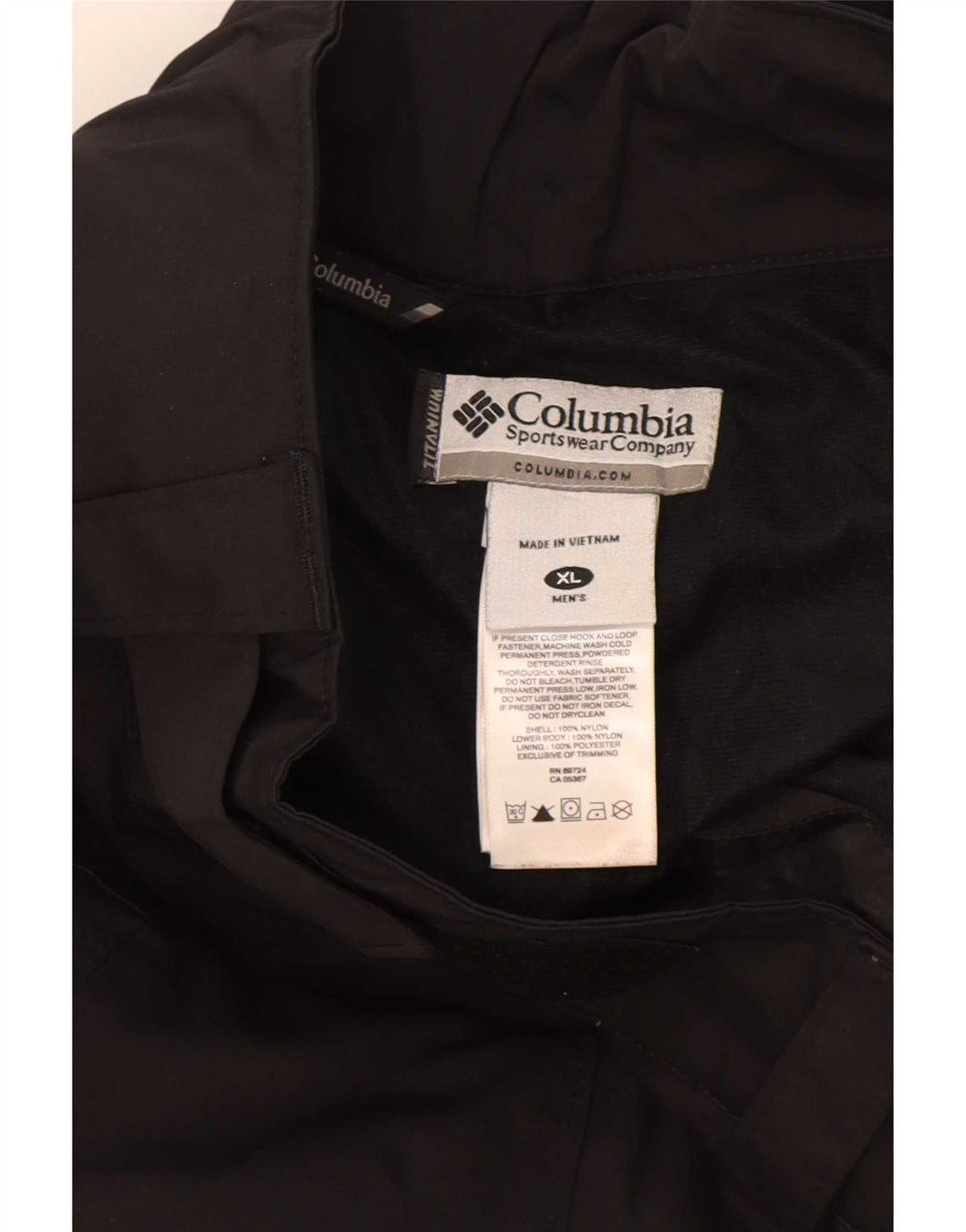 Columbia Herren Omni-Tech Cargo Skihose XL Schwarz Nylon