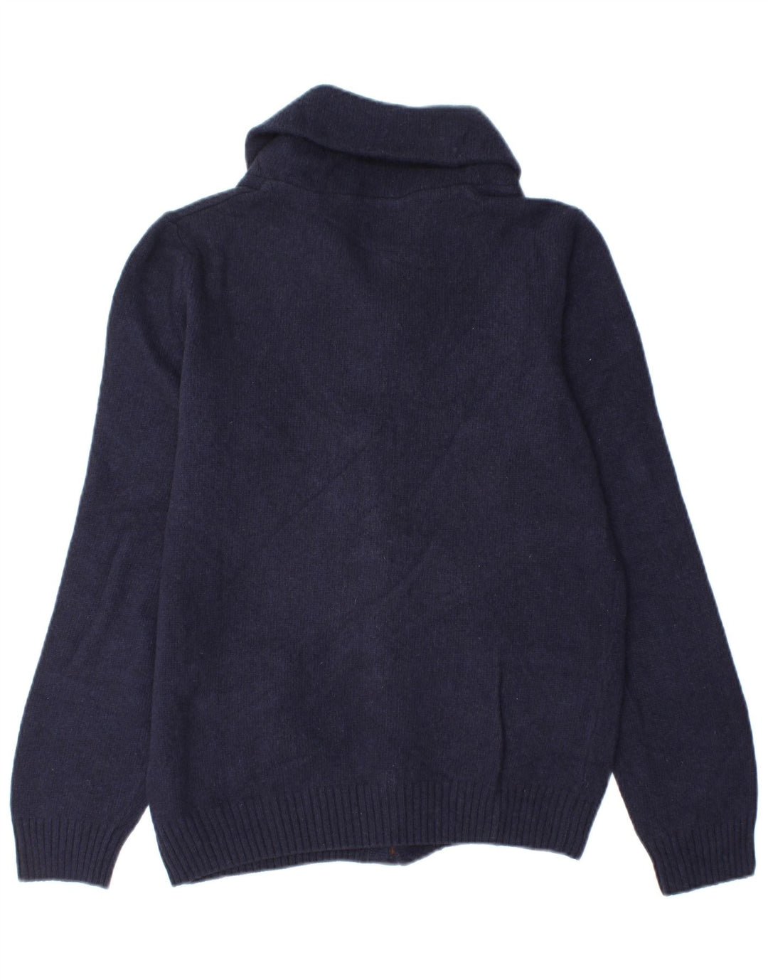 Brooksfield Herren-Strickjacke IT 48 Small Marineblaue Wolle