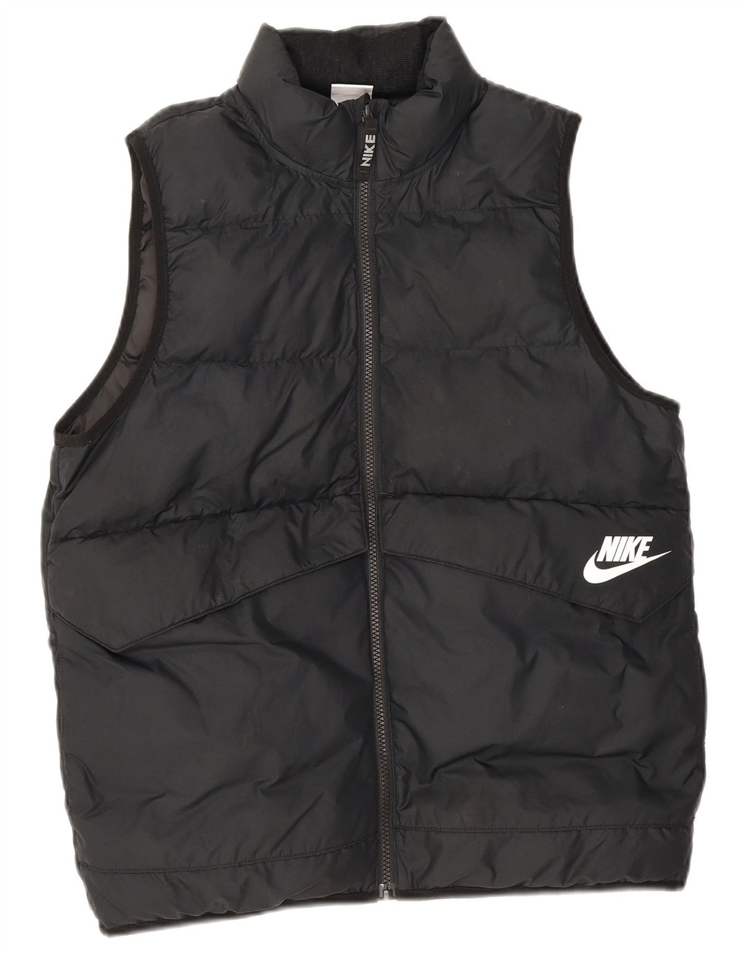 Nike Wattierte Weste für Jungen, 13–14 Jahre, XL, schwarzes Polyester