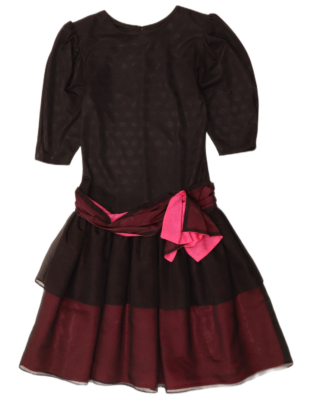 YESSICA Damen-Stufenkleid EU 36 Small Schwarzes Colourblock-Polyester