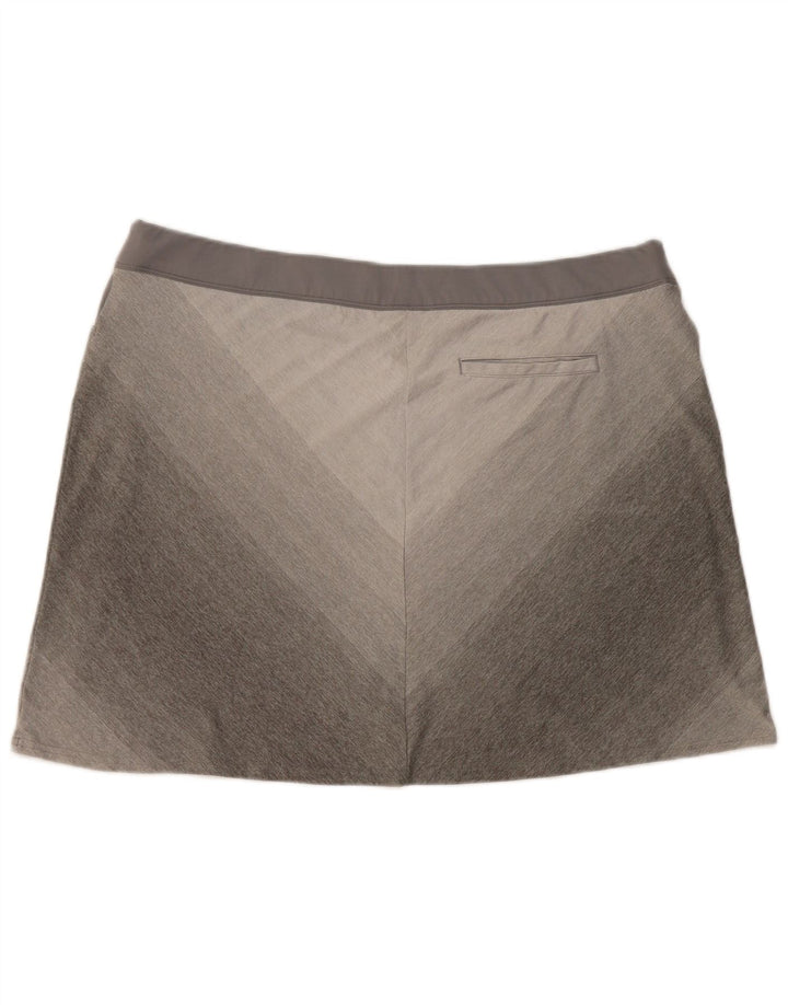 Adidas Damen Skort UK 18 XL Grau Chevron Polyester