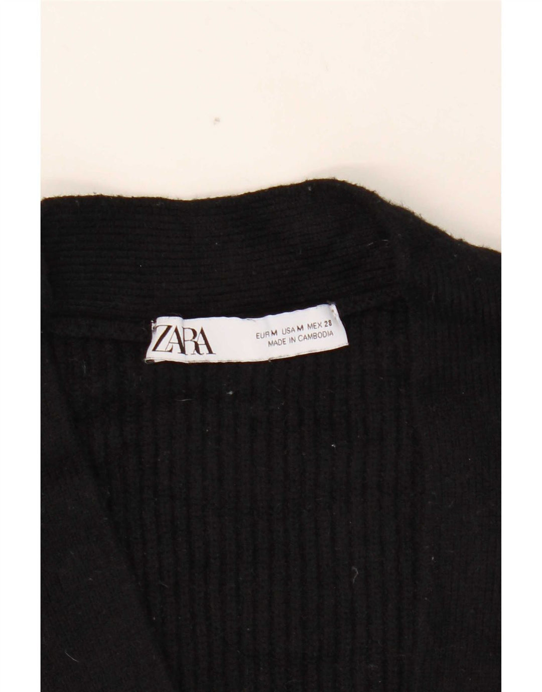 Zara Damen-Strickjacke in Übergröße, Gr. 14, mittelschwarz