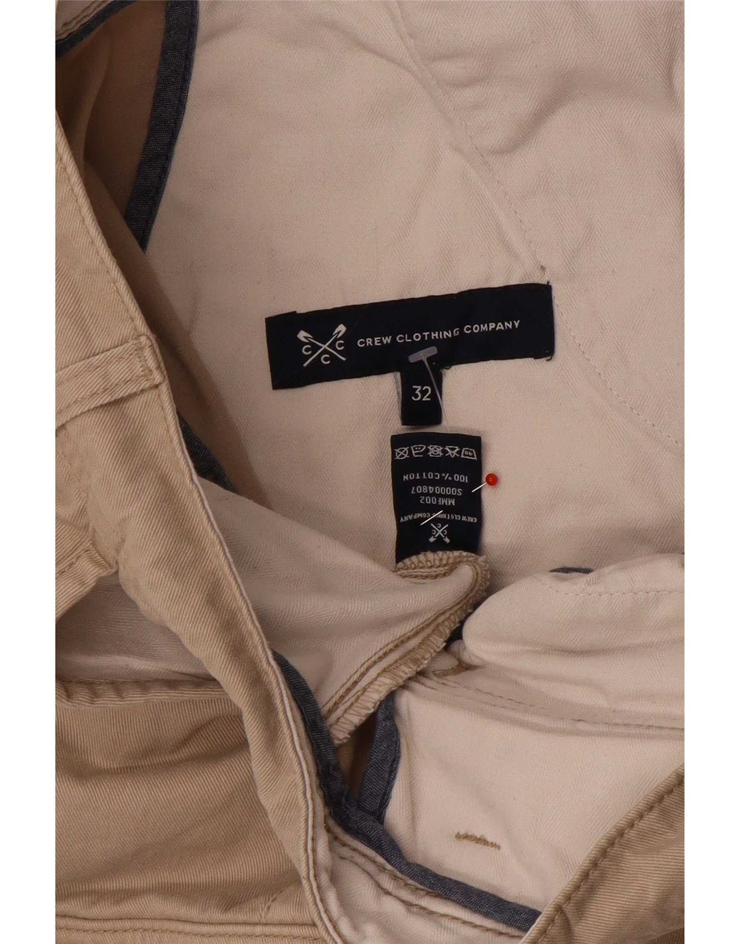 Crew Clothing Herren Cargoshorts W32 Mittelbeige Baumwolle
