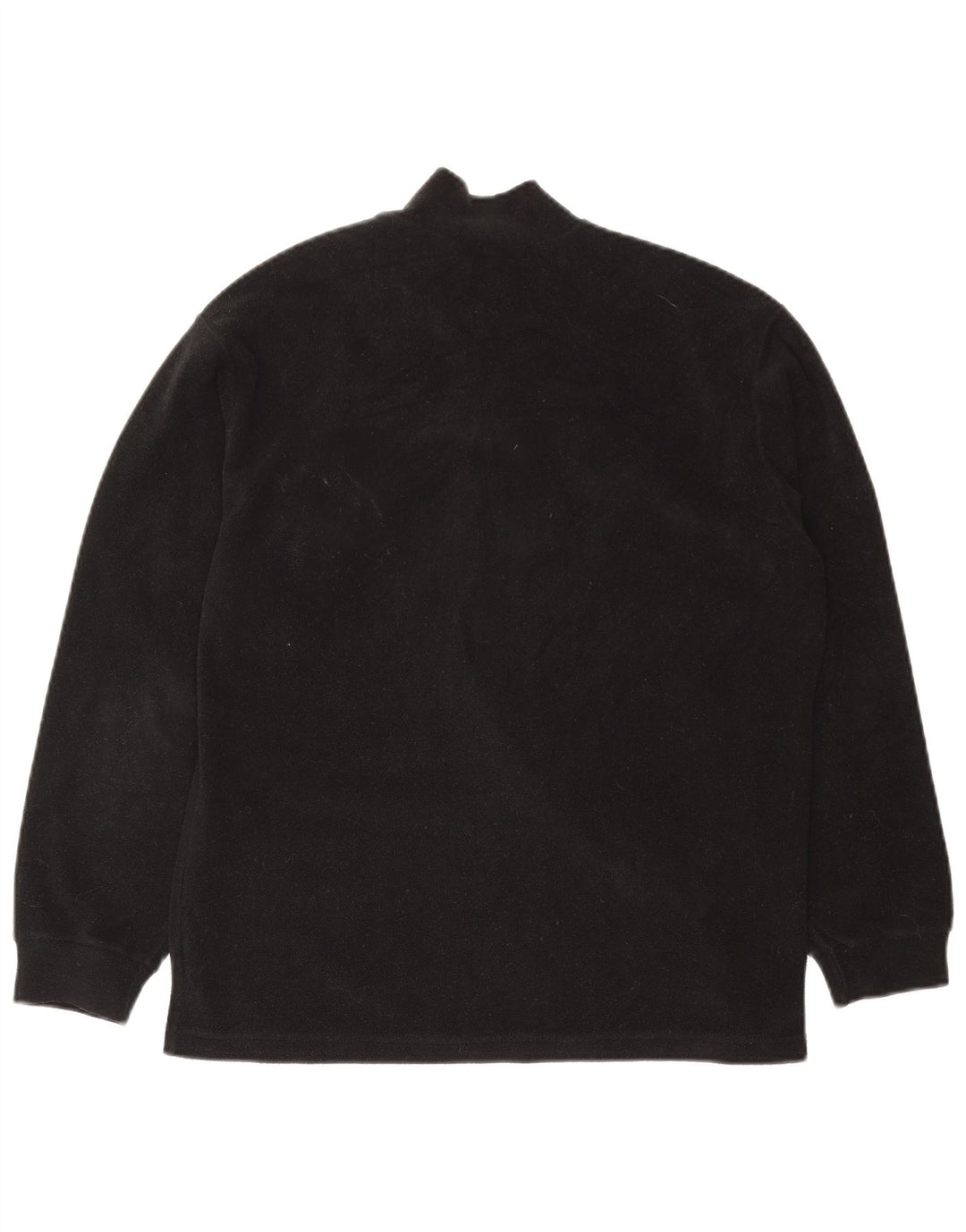 Fila Herren-Fleecepullover mit Reißverschluss am Hals, mittelschwarz
