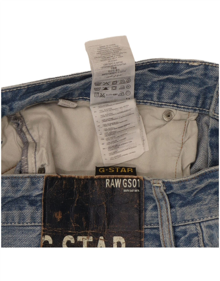 G-Star Herren Straight Jeans W33 L32 Blaue Baumwolle
