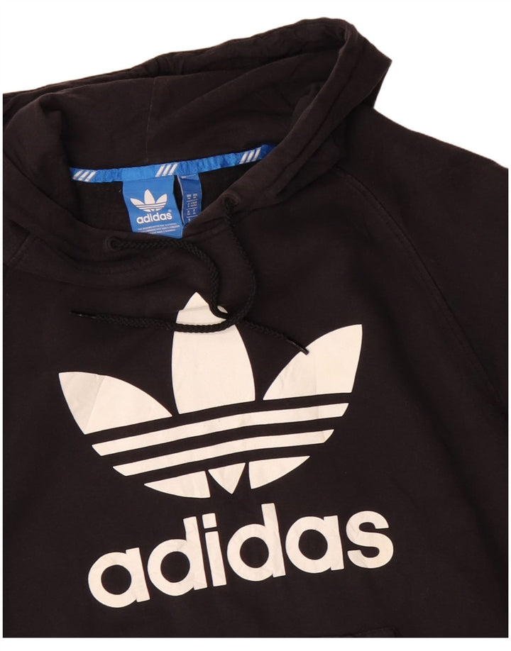 ADIDAS Herren Graphic Hoodie Pullover Mittelschwarze Baumwolle