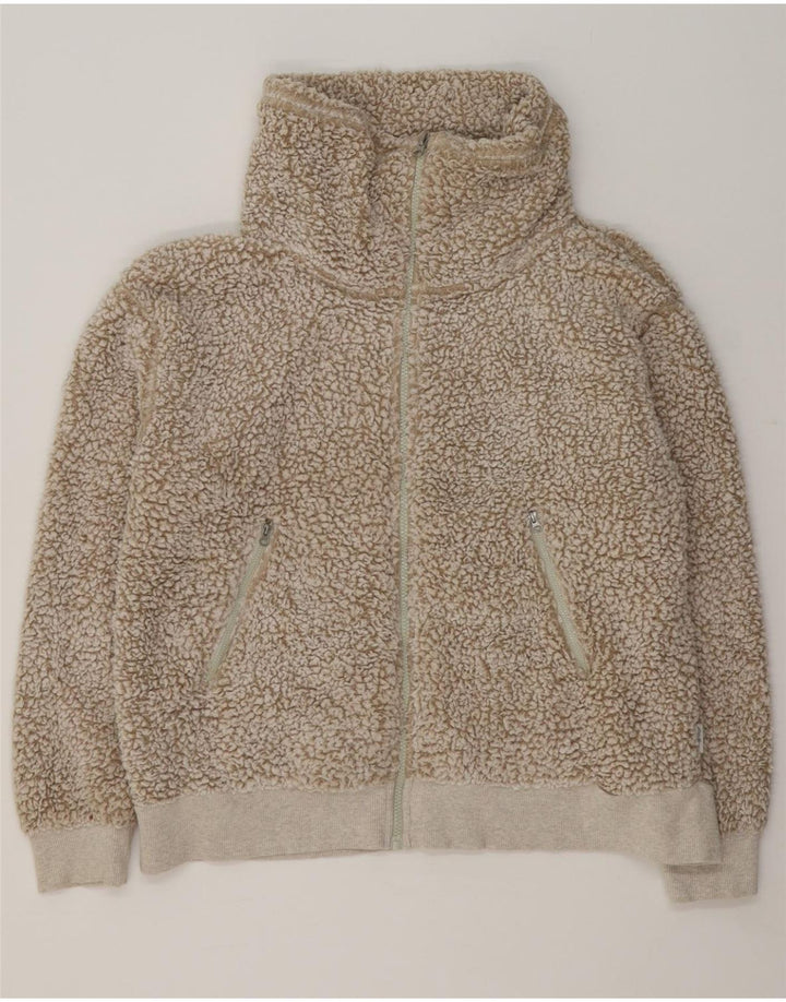 EDDIE BAUER Womens Oversized Fleece Jacket UK 18 XL Beige Vintage Eddie Bauer and Second-Hand Eddie Bauer from Messina Hembry 