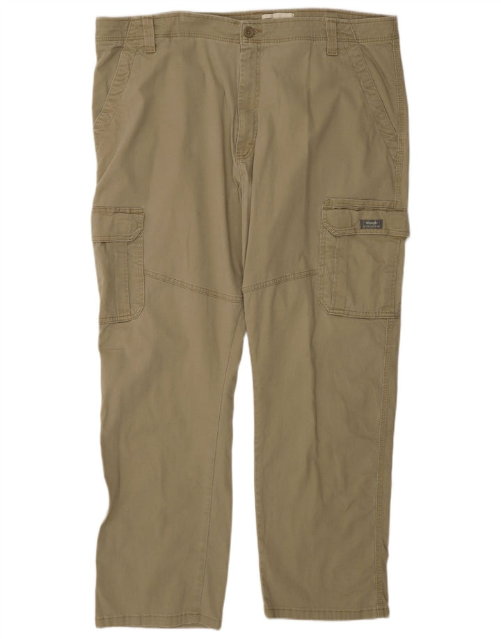 WRANGLER Herren-Cargohose mit entspannter Passform, W42, L30, Khaki, Baumwolle