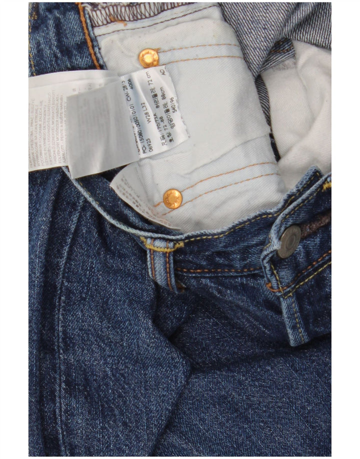 Levi's Herren Straight Jeans W28 L32 Marineblaue Baumwolle