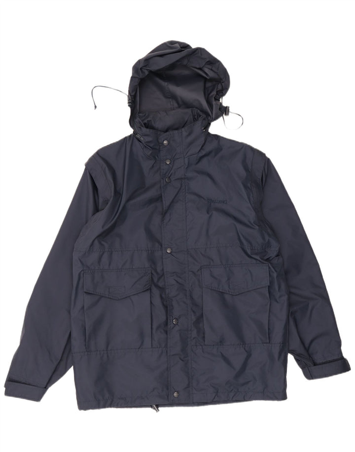 Spalding Herren-Regenjacke mit Kapuze, UK 38, mittelmarineblau, Polyamid