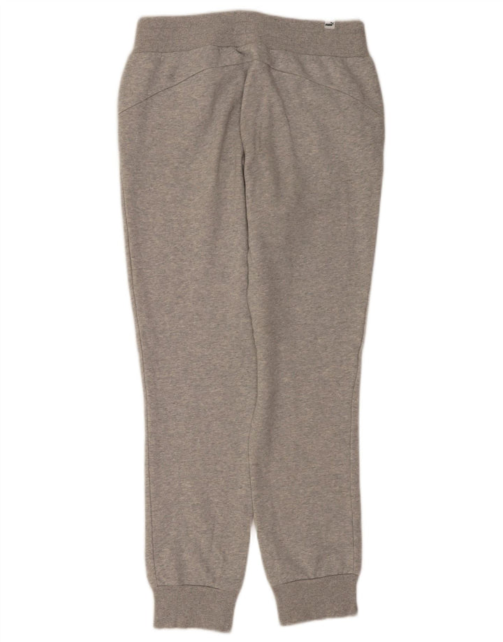 Puma Damen Trainingshose Jogger UK 12 Mittelgraue Baumwolle