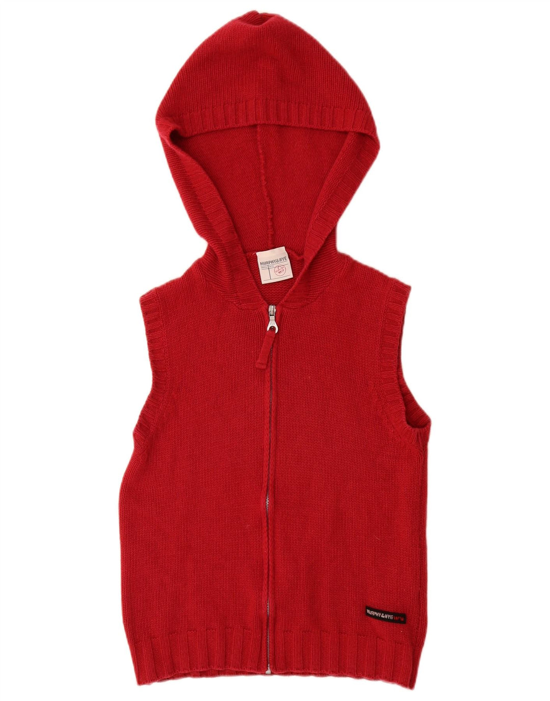 MURPHY & NYE Damen-Strickjacke mit Kapuze, Gr. 10, klein, Burgunderrot