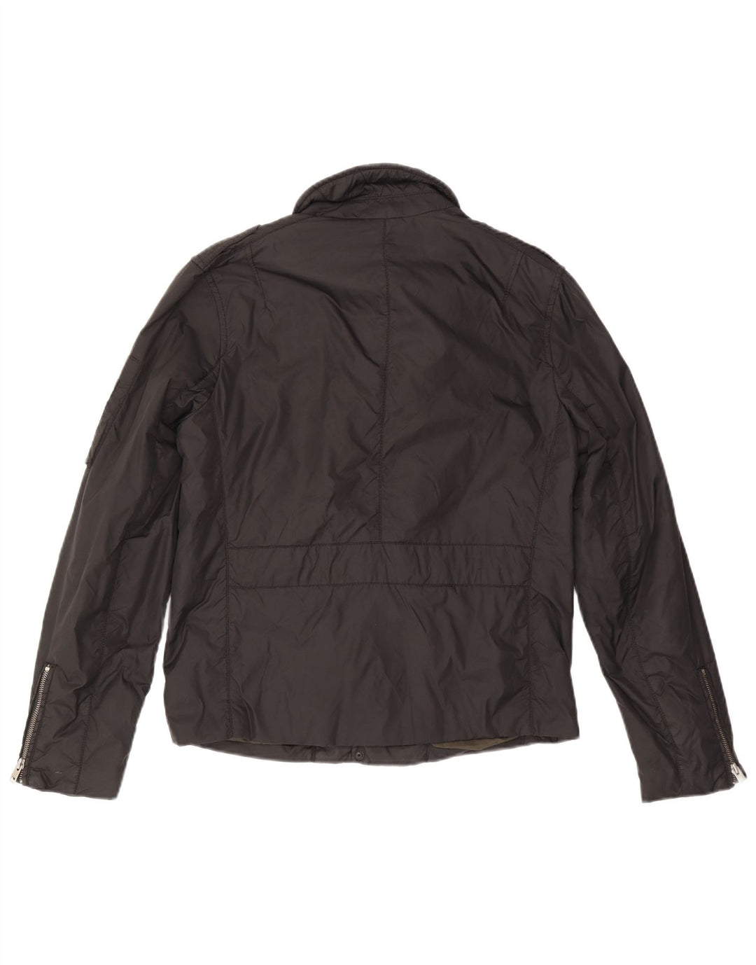 ALL SAINTS Herren Militärjacke UK 38 Mittelschwarzes Nylon