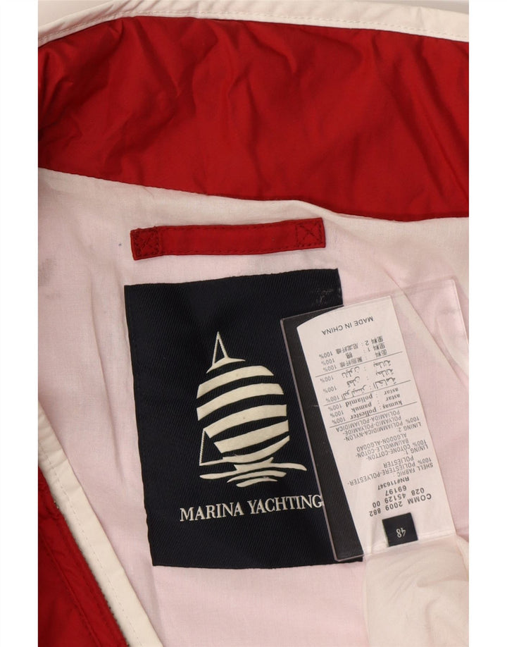 MARINA YACHTING Damen-Utility-Jacke mit Kapuze IT 48 XL, rotes Polyester