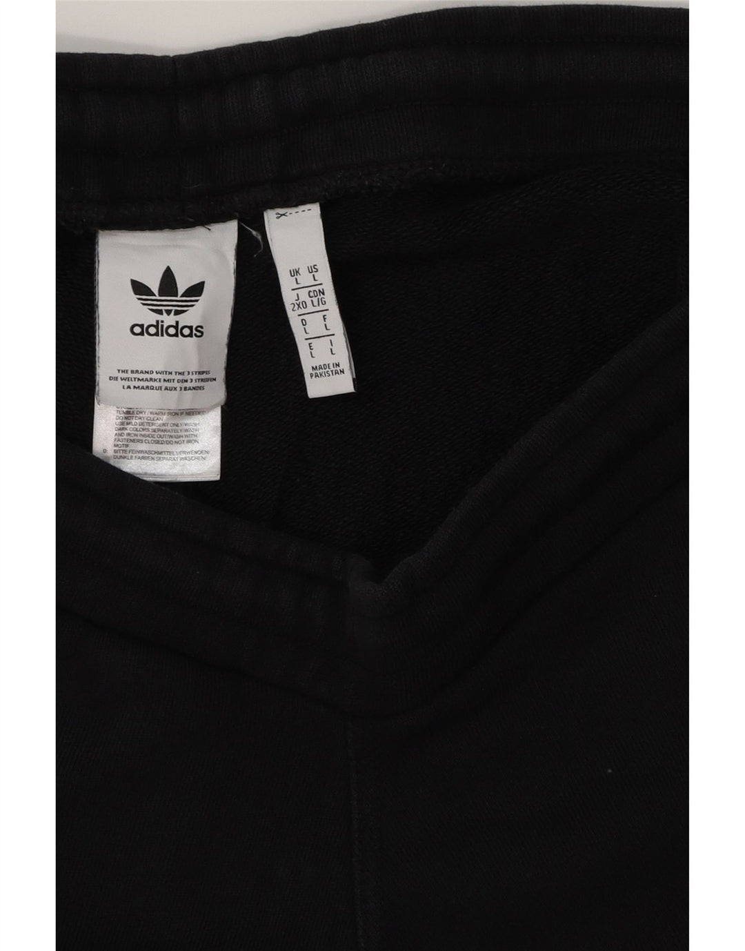 ADIDAS Herren Sportshorts Große schwarze Baumwolle