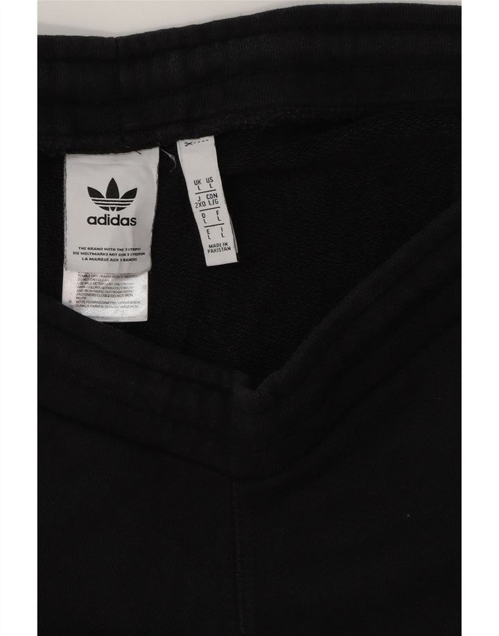 ADIDAS Herren Sportshorts Große schwarze Baumwolle