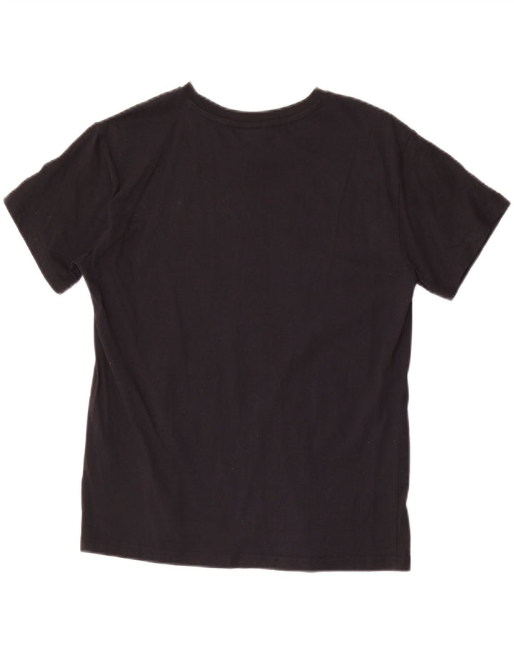 Champion Damen T-Shirt Top UK 12 Medium Schwarz