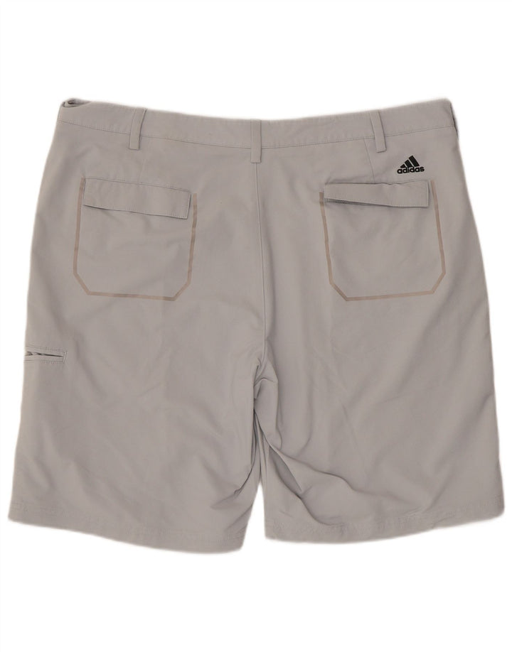 Adidas Herren Cargo Shorts W38 XL Grau Polyamid