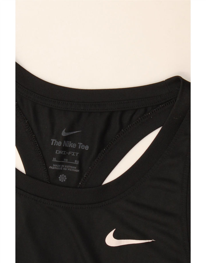 NIKE Herren Dri Fit Weste Top XL Schwarz