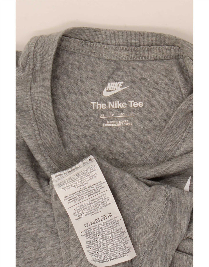 Nike Herren-T-Shirt mit Grafik, XS, graue Baumwolle