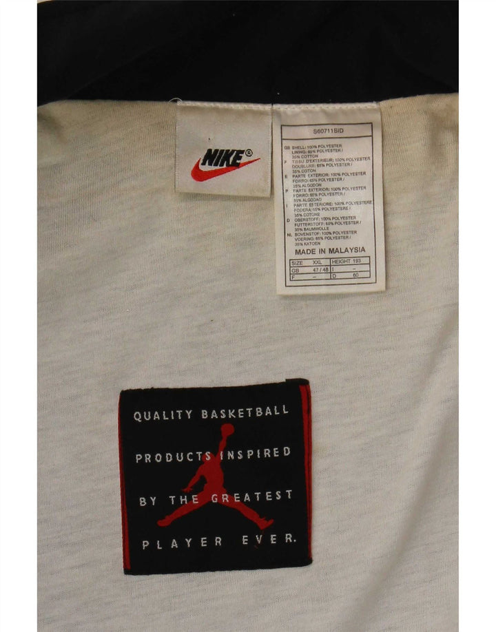 Nike Herren Bomberjacke UK 47/48 2XL Schwarz Colourblock Polyester