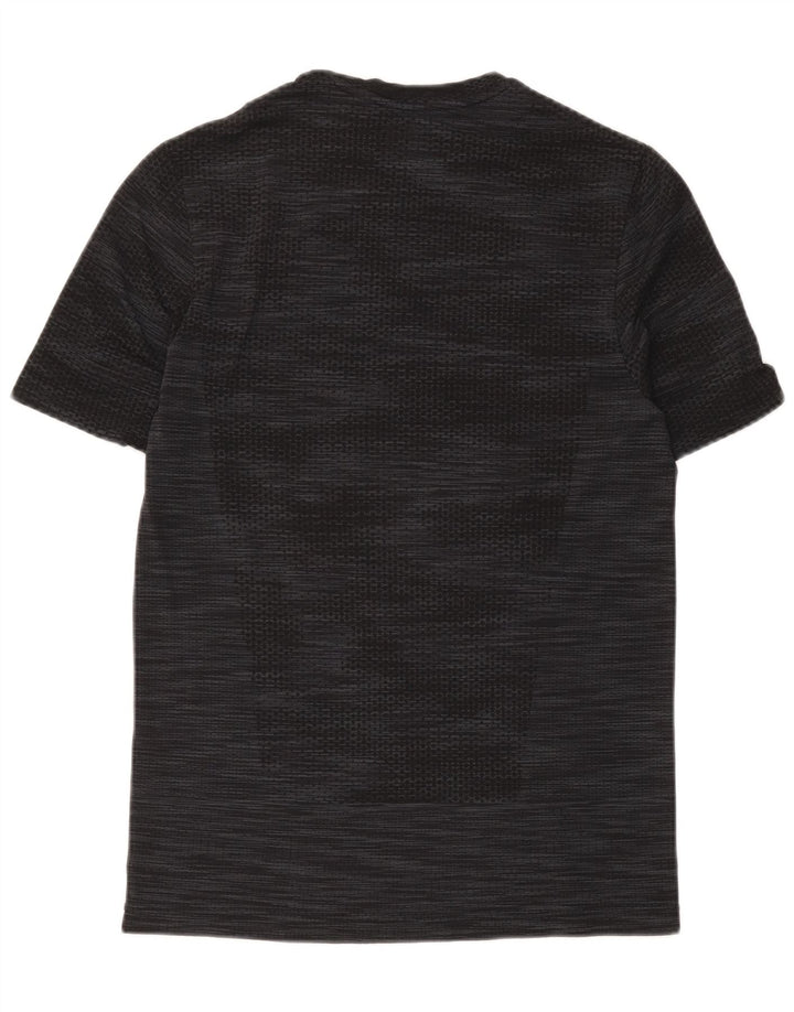 Under Armour Herren Heat Gear T-Shirt Top Medium Schwarz meliert